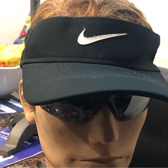 Nike Adult Unisex Performance Sports Dri-Fit Swoosh Adjustable Visor - Picture 1 of 16